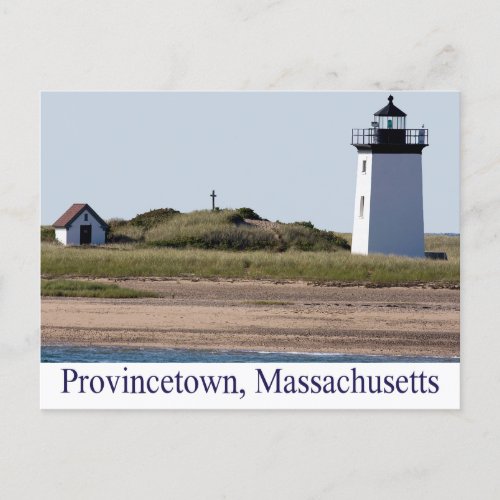 Cape Cod Wood End Lighthouse Provincetown MA Postcard