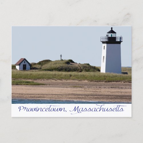 Cape Cod Wood End Lighthouse Provincetown MA Postcard