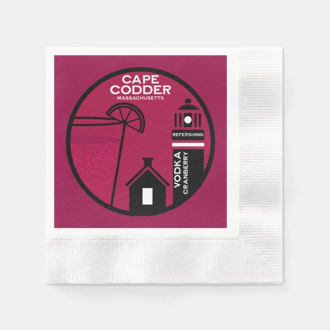 Cape Codder Cocktail Napkins (Front)