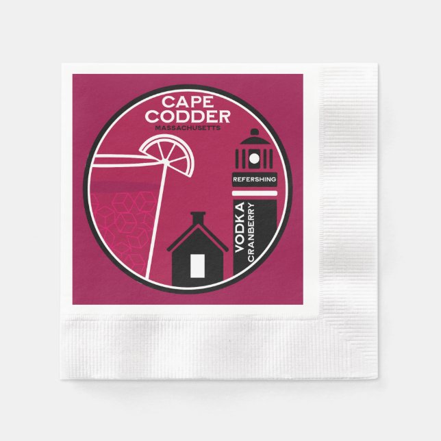 Cape Codder Cocktail Napkins (Front)