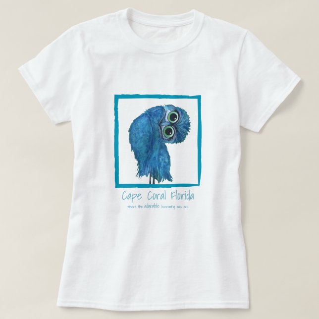 Cape Coral Burrowing Owl Apparel T-Shirt (Design Front)