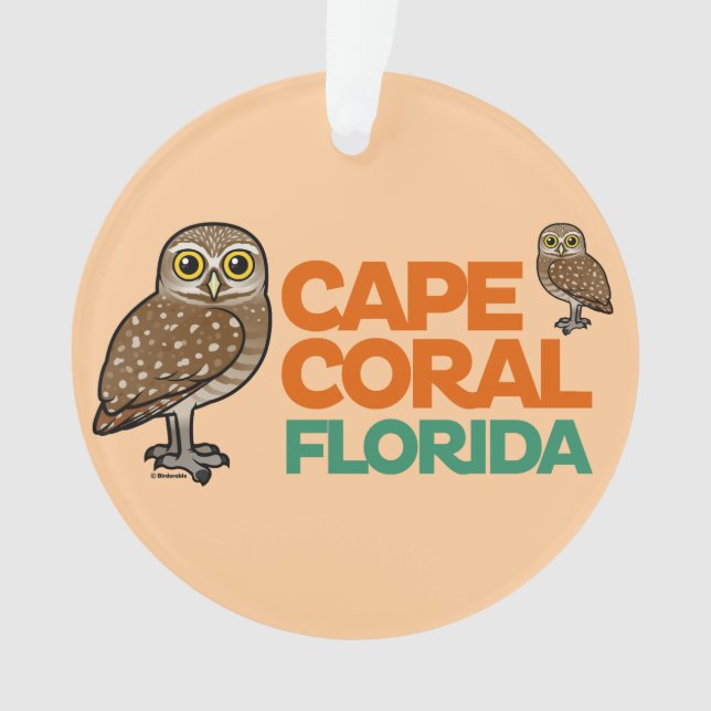 Cape Coral Burrowing Owls Ornament (Front)