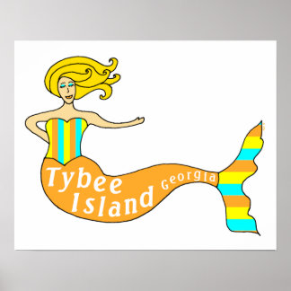 Cape Coral, FL Mermaid Poster