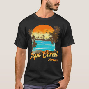 Cape Coral Florida Beach Summer Vacation Palm Tree T-Shirt