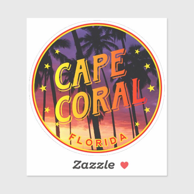Cape Coral Florida, Cape Coral Sticker (Sheet)