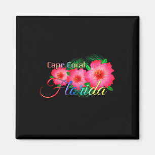 Cape Coral Florida Tropical Flowers Family Vacatio Magnet