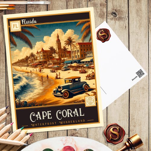 Cape Coral Florida  Vintage Postcard
