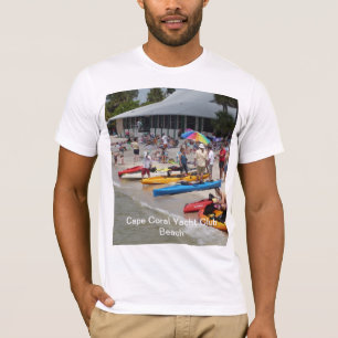 Cape Coral Yacht Club Beach T-shirt