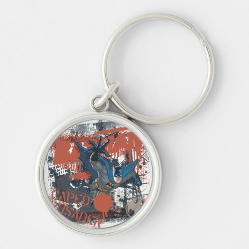 Cape Crusader Collage Keychain