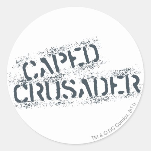 Cape Crusader Paint Classic Round Sticker