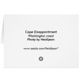 Cape Disappointment Cards (Back Horizontal)