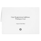Cape Disappointment Lighthouse, Washington Cards (Back Horizontal)