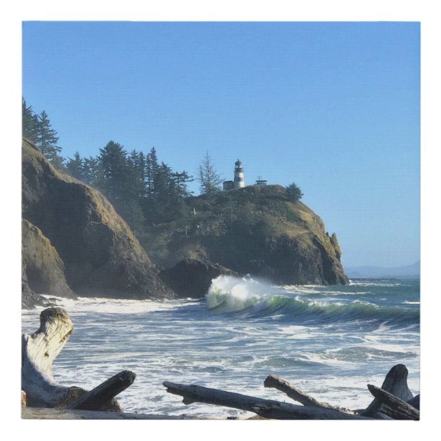 Cape Disappointment Lighthouse, Washington Faux Canvas Print (Front)