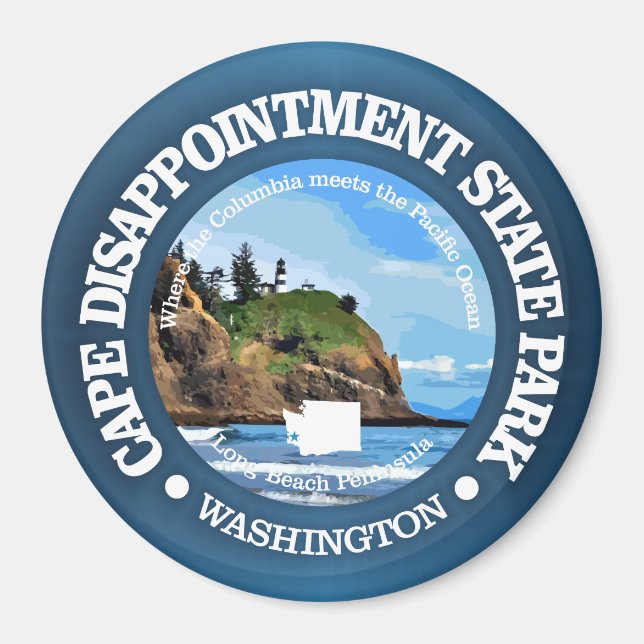 Cape Disappointment SP Magnet (Front)