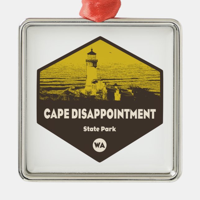 Cape Disappointment State Park Washington Metal Ornament (Front)