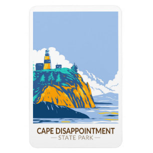 Cape Disappointment State Park Washington Vintage Magnet