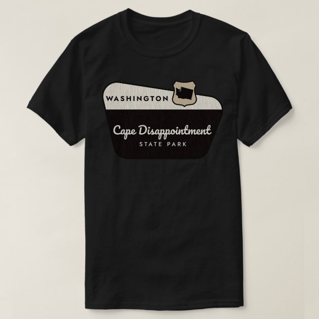 Cape Disappointment State Park Washington Welcome  T-Shirt (Design Front)