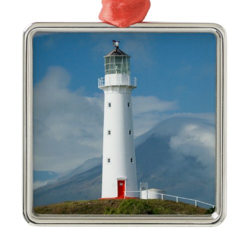 Cape Egmont Lighthouse and Mt Taranaki/Mt Metal Ornament