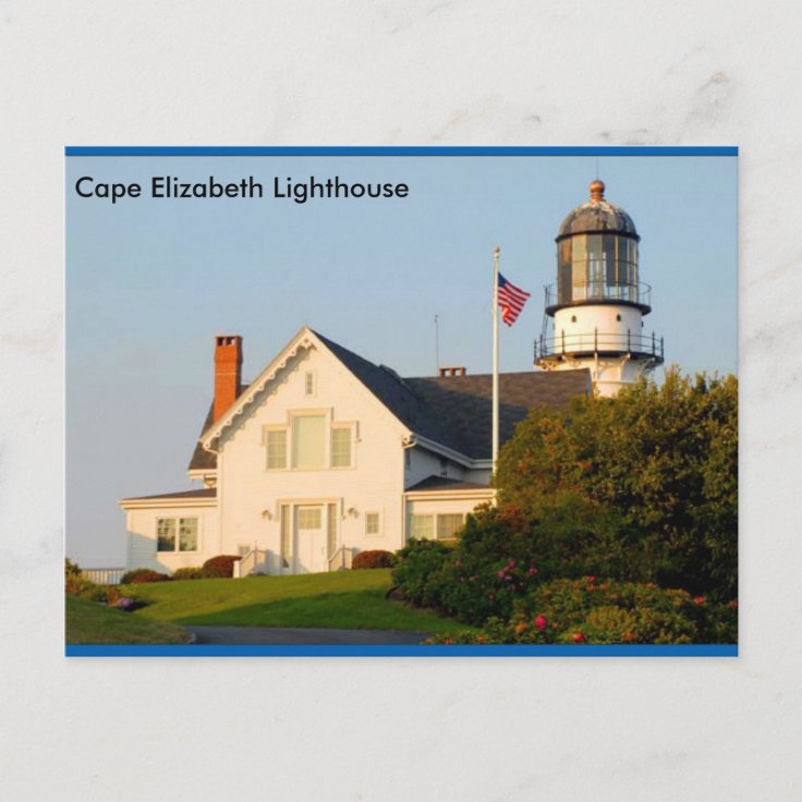 Cape Elizabeth Lighthouse Postcard | Zazzle