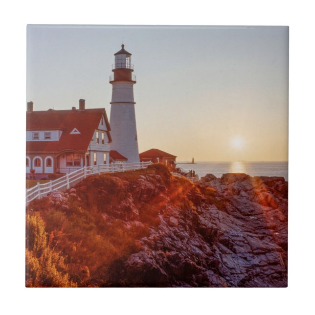 Cape Elizabeth Maine Ceramic Tile (Front)
