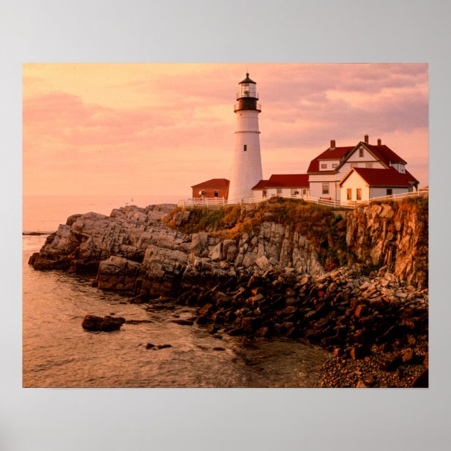 Cape Elizabeth | Portland Head Light | Maine Poster (Front)