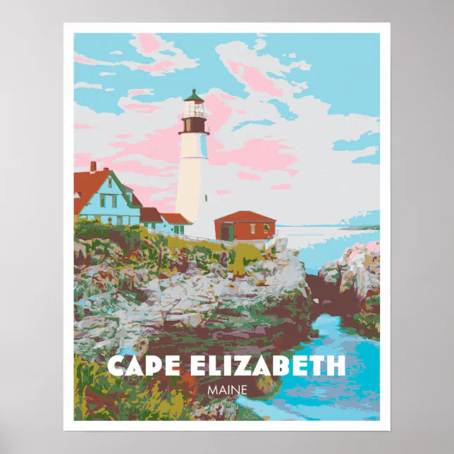 Cape Elizabeth Poster | Zazzle