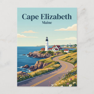 Cape Elizabeth USA Postcard