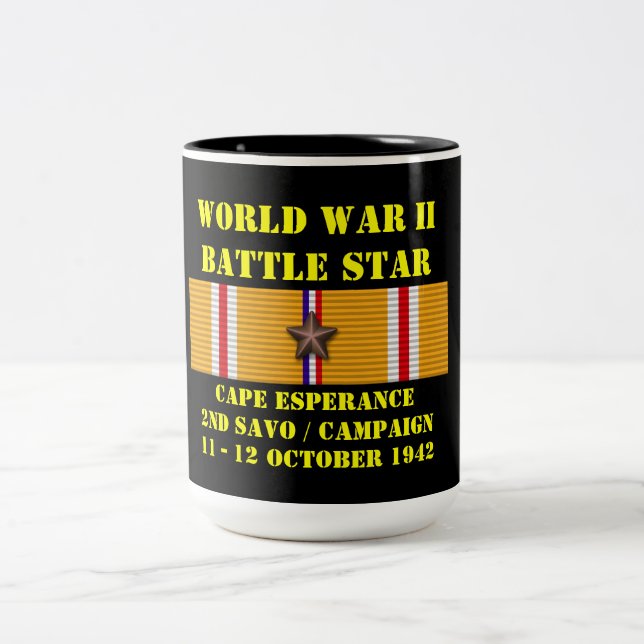 Cape Esperance ( Second Savo ) Campaign Two-Tone Coffee Mug (Center)