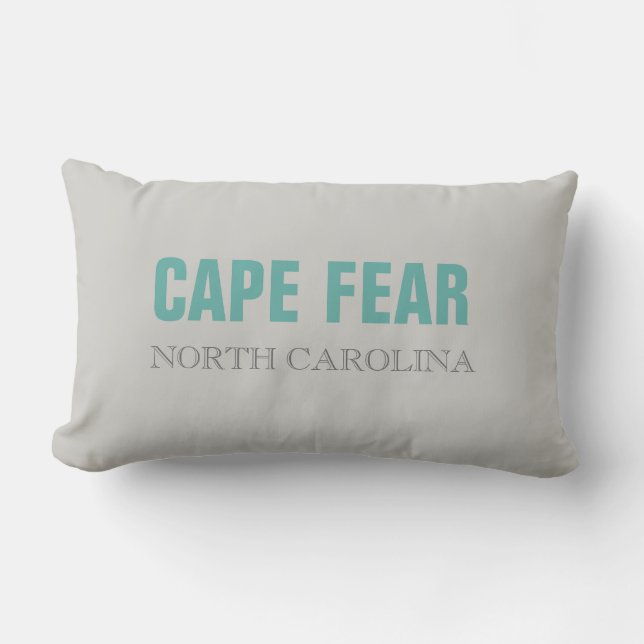Cape Fear North Carolina Beach Throw Pillow (Front)