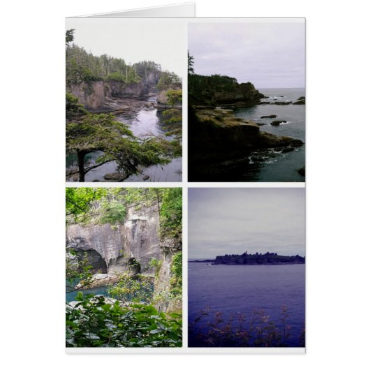 Cape Flattery collage Cards (Front)
