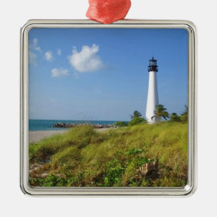 Cape Florida Lighthouse Metal Ornament