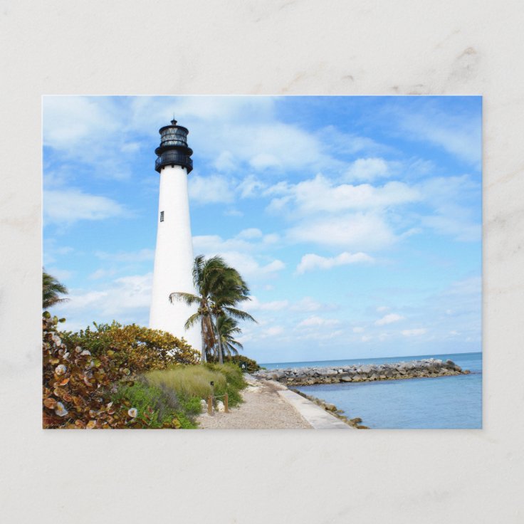 Cape Florida Lighthouse Postcard 