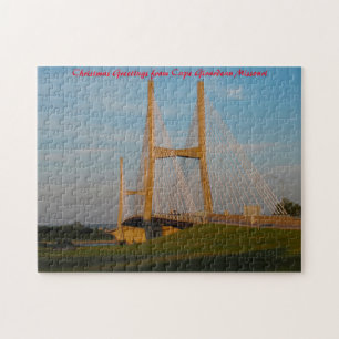 Cape Girardeau Missouri. Christmas Greetings Jigsaw Puzzle