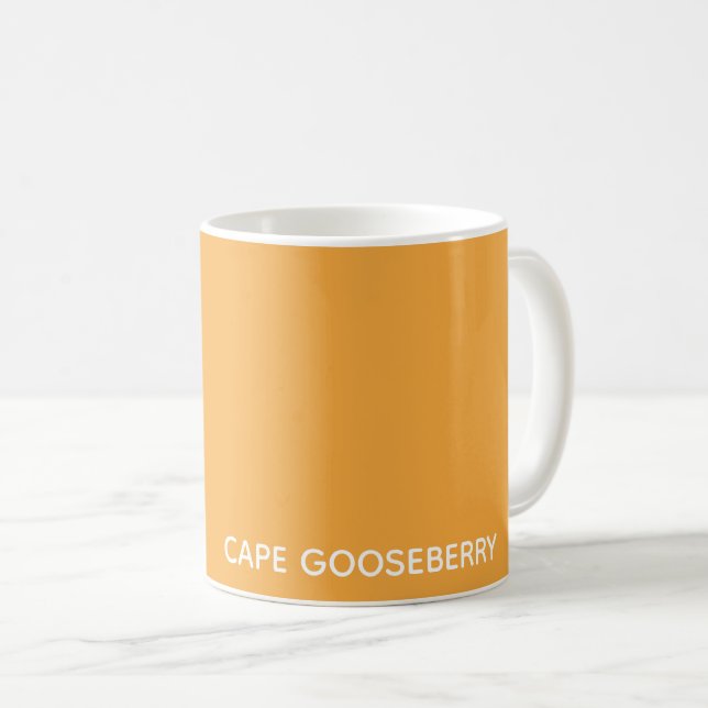 Cape Gooseberry yellow color name Coffee Mug (Front Right)