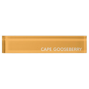 Cape Gooseberry yellow color name Desk Name Plate