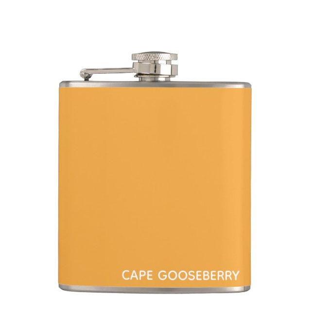 Cape Gooseberry yellow color name Flask (Front)