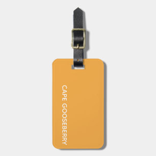 Cape Gooseberry yellow color name Luggage Tag