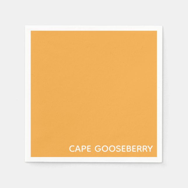 Cape Gooseberry yellow color name Napkins (Front)