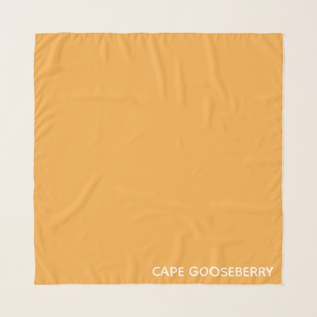 Cape Gooseberry yellow color name Scarf (Front)