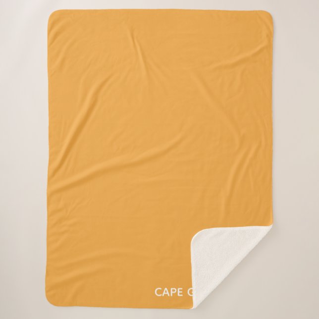 Cape Gooseberry yellow color name Sherpa Blanket (Front)