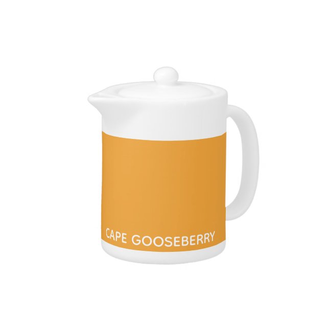 Cape Gooseberry yellow color name Teapot (Right)