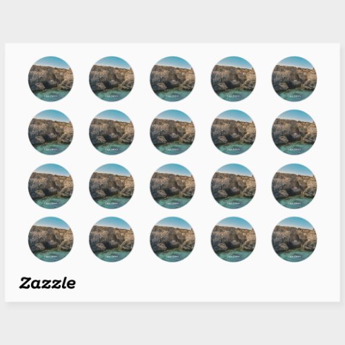 Cape Greco, Cyprus Classic Round Sticker