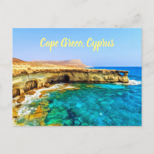 Cape Greco Cyprus stylized Postcard
