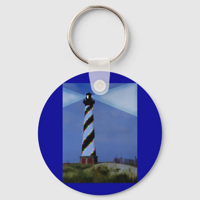 Cape Hatteras Holiday Lights Keychain (Front)