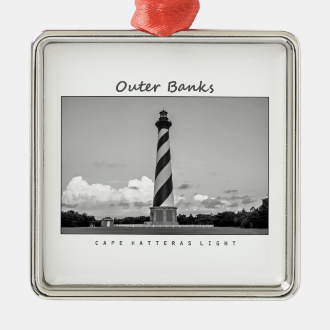 Cape Hatteras Light. Metal Ornament (Front)