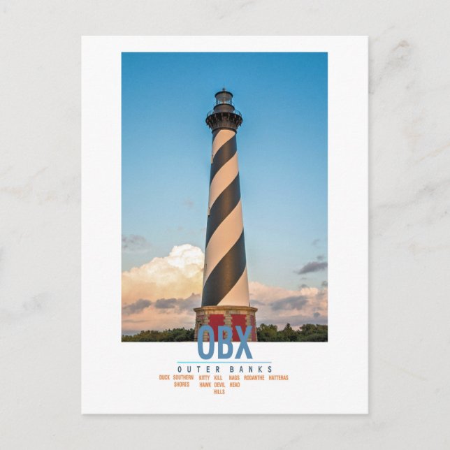 Cape Hatteras Light. Postcard (Front)