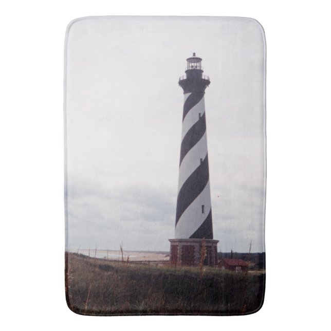 Cape Hatteras Lighthouse Bathroom Mat (Front Vertical)