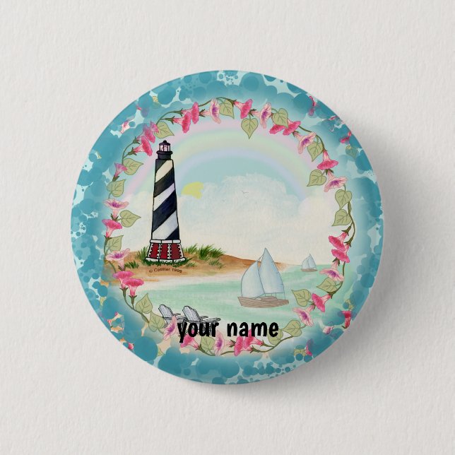 Cape Hatteras Lighthouse  Button (Front)