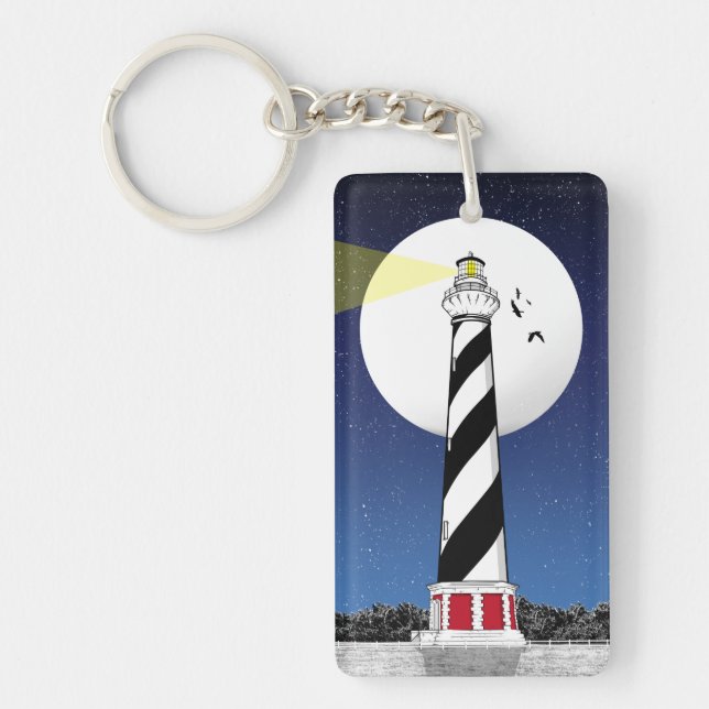 Cape Hatteras Lighthouse BUXTON Keychain (Front)