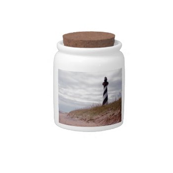 Cape Hatteras Lighthouse Candy Jar by JTHoward at Zazzle